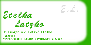 etelka latzko business card